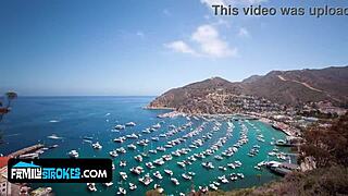 Step Sisters Gal And Aubree Host Sloppy Orgy With Stepmommy And Stepdaddy