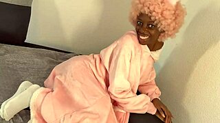 skinny ebony teen rides white daddy's cock anal creampie ass to mouth