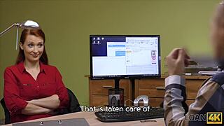 check out those hypnotizing boobs for the credit manager