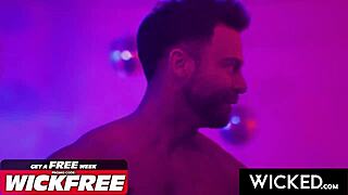 wicked - hot threesome with blonde & brunette in alternate reality