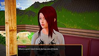 My new family episode features a redhead teen in an erotic game at home