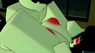 Big Tits and Ass Bounce on Monster Cock in Roblox Fantasy Fuck