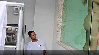 damn that young stepson fucked his big ass milf stepmom right after shower 🍆💦 full vid on red sheer