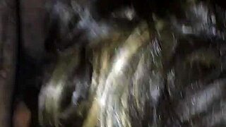 wet mouth game teases black cock in close dripping action