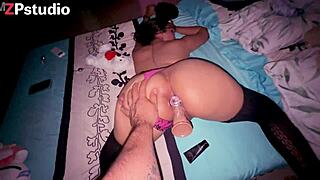 curvy latina girlfriend screams anal orgasm as i assfuck her with huge plug and dildo 😩💦