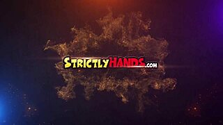 strictly hands mae lynn jerks pov cock for old man's cum