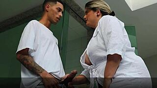 damn that young stepson fucked his big ass milf stepmom right after shower 🍆💦 full vid on red sheer