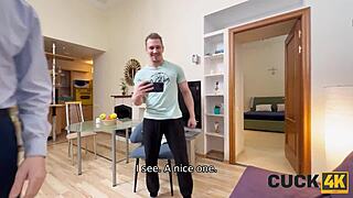 i'm left outside watching my wife get fucked by another man. it's so humiliating...