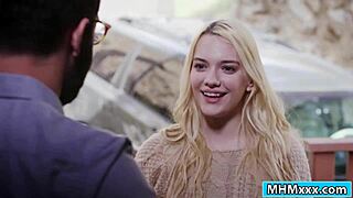 Kenna James Seduces Voyeur With Kiss Blowjob Deepthroat Monster Cock