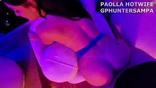 Paolla hotwife mama fucked by masked safado eater of married women