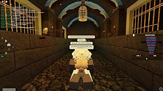 Bent Over Whore Rides Wet in Roblox