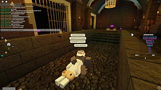 Bent Over Whore Rides Wet in Roblox