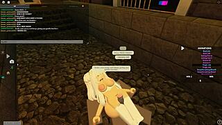 Bent Over Whore Rides Wet in Roblox