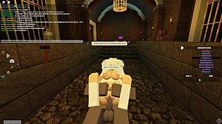 Bent Over Whore Rides Wet in Roblox