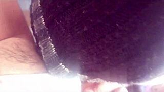 no pudimos aguantar y la follamos de nuevo en perrito con tetas naturales latinas y creampie