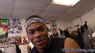 Blonde babe takes bukkake blowbang cum facial from big cocks gangbang sucking 🍆💦😍