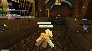 Bent Over Whore Rides Wet in Roblox