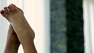 Foot Fuck Babe's Heels Handjob Ends in Massive Cumshot Eruption