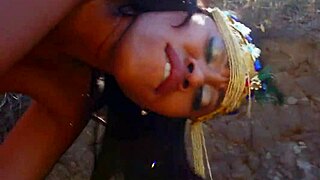 imagine this arab beauty's wet pussy exploding outdoors in rough quickie