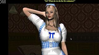 Lets Play Nelana Ending 3 Threesome Blonde Redhead Big Tits Blowjob Cumshot Shaved Pussy