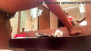 watch me tease and spread my pussy ass in bathroom pov