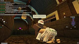 Bent Over Whore Rides Wet in Roblox