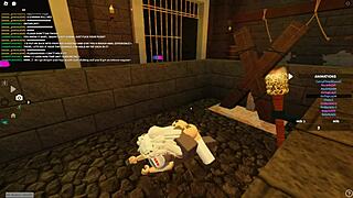 Bent Over Whore Rides Wet in Roblox