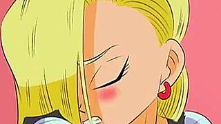 Android 18's Massive Ass and Tits Take Brutal Blowjob Pounding