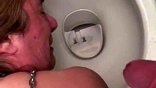 Bound slave chained in filthy public urinal for humiliating bdsm outdoor exposure and cumshot