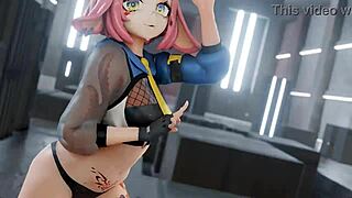 MMD Strip Tease Twice - Can't Stop Shaking It!