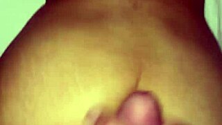 amateur petite interracial babe bent over for doggystyle cumshot on ass