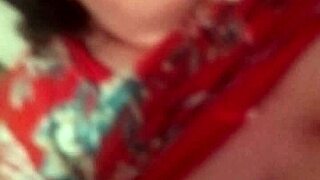 Step mom teases Johnny with her curvy hand strokes in bed