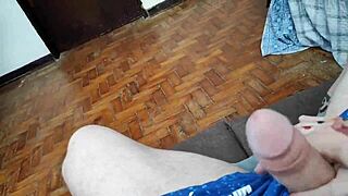 Horny Trans Maid Paid For Boss Deepthroat Cock Suck!