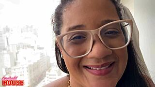 essa morena's big clit pussy rides cock making boyfriend cuckold quick