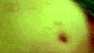 Step mom teases Johnny with her curvy hand strokes in bed