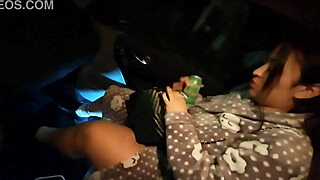 Watch her squirt multiple times before public car creampie orgasm pov