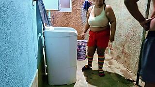 stepdad fucks fat stepdaughter backyard twice mouth creampie 😈🍑💦