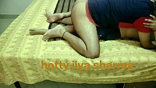 punjabi bhabi's big boobs bounce as owner fucks her pussy doggystyle hardcore