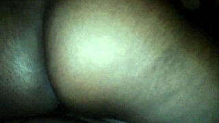 horny ebony wife rides fat ass reverse cowgirl on black cock