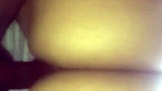 Homemade Ebony Redbone Bounces Big Black Cock Reverse Cowgirl Hard