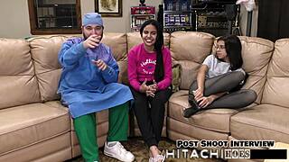 pothead alix avery moans through second hitachi vibrator orgasm round in pov backstage