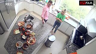 stepsis craves stepbro's huge cock right after thanksgiving feast