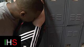 black dude's monster cock fucks cute brunette teen gym style doggystyle cowgirl missionary cumshot