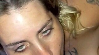 Blonde Enjoys Intense Homemade Sex with Friend's Girlfriend