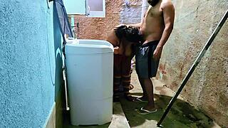 stepdad fucks fat stepdaughter backyard twice mouth creampie 😈🍑💦