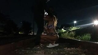 Wife Nearly Fucks Stranger on Bike Path While Cuckold Hubby Watches in Excited Humiliation!