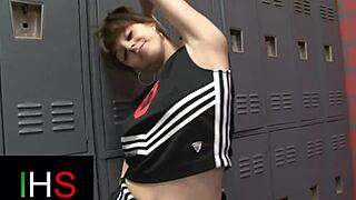 black dude's monster cock fucks cute brunette teen gym style doggystyle cowgirl missionary cumshot