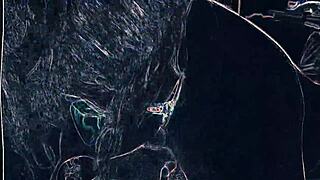 club lights flash during rimjob and blowjob session