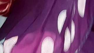 Jijaji sneaks up grabs Indian wife from behind twice on bed