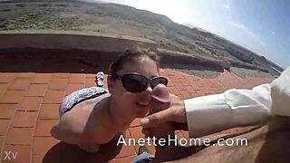 curvy milf with big tits and huge ass takes deep amateur anal pounding on camera